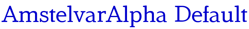 AmstelvarAlpha Default 字体